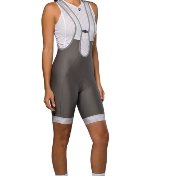 NWT Pearl Izumi Women's Attack Bib Bike Shorts - Grey, S (fits like XS) - Picture 2 of 10